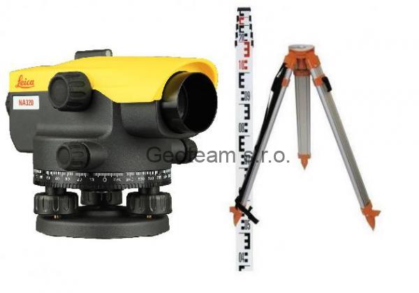 Nivelační přístroj sada Leica NA 332 (stativ, lať)